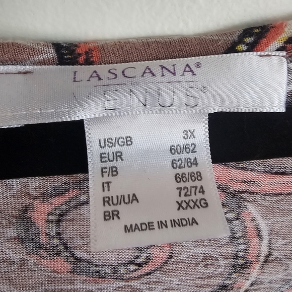 VENUS Pink and Brown Paisley Blouse - Picture 2 of 7